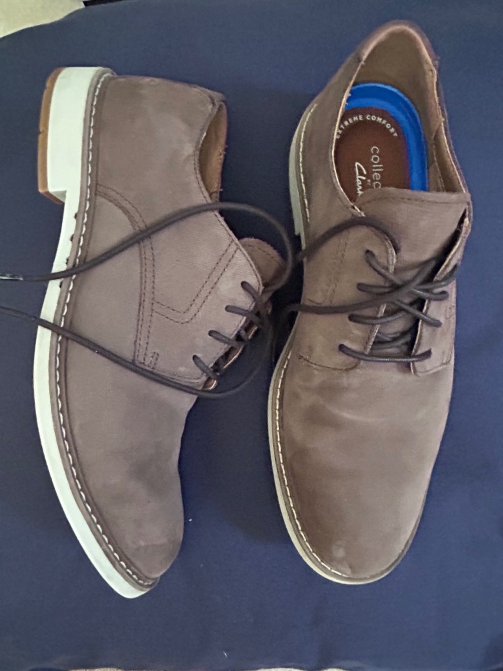 Clarks collection nubuck derby shoe 9